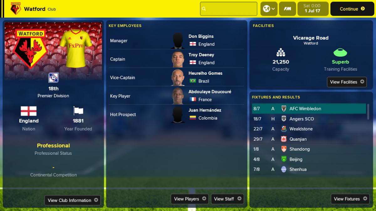 Image Football Manager Touch 2018 1