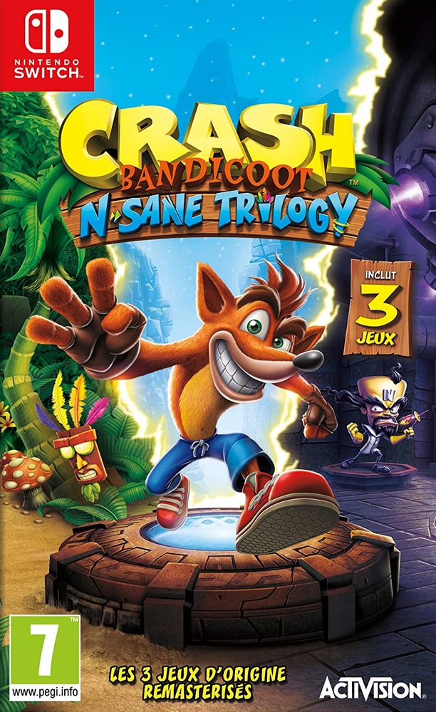 Jaquette de Crash Bandicoot N. Sane Trilogy