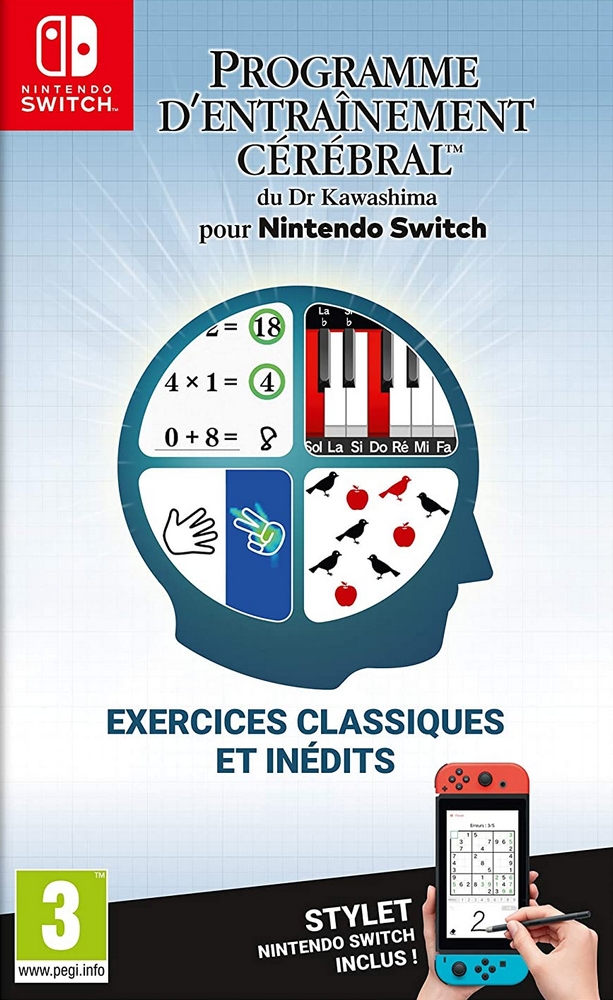 Jaquette de Programme d’entraînement cérébral du Dr Kawashima pour Nintendo Switch