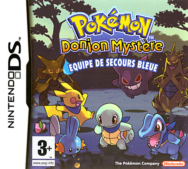 Jaquette de Pokémon Donjon Mystère : Équipe de Secours Bleue