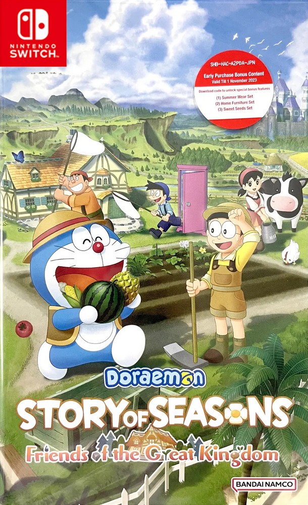 Jaquette de Doraemon Story of Seasons : Friends of the Great Kingdom