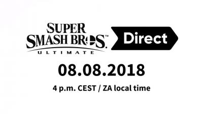 Un Super Smash Bros Direct le 8 août 16h
