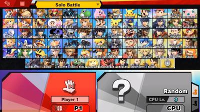 Le roster final de Super Smash Bros Ultimate