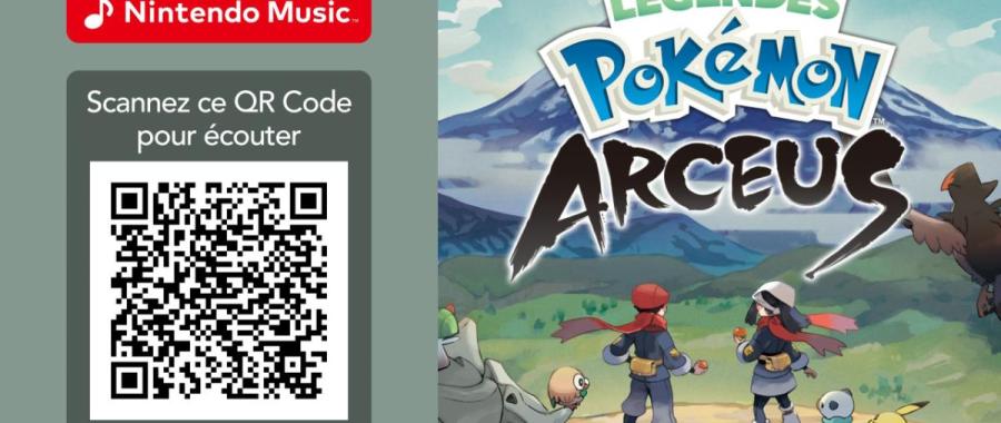 Les musiques de Légendes Pokémon : Arceus disponible sur Nintendo Music