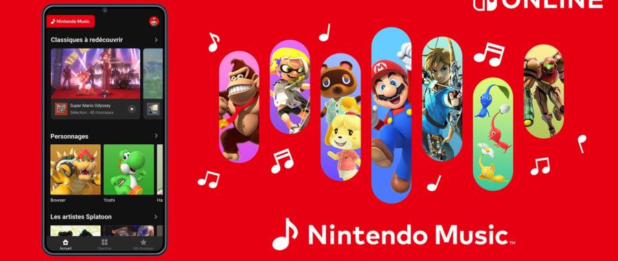 Nintendo lance son propre lecteur de musique avec Nintendo Music